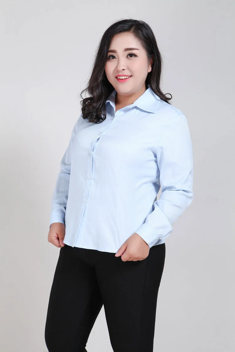 Ropa, женские блузы, рубашки,, OL, белая рубашка, Женская офисная одежда, женские полосатые тонкие хлопковые Блузы с длинным рукавом, рубашки M288
