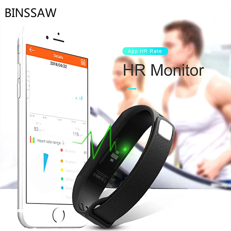 BINSSAW Smart Watch Sport Watch Women Bluetooth Heart Rate Monitor IP67 Waterproof Digital Watches for IOS Android Lover's Gift