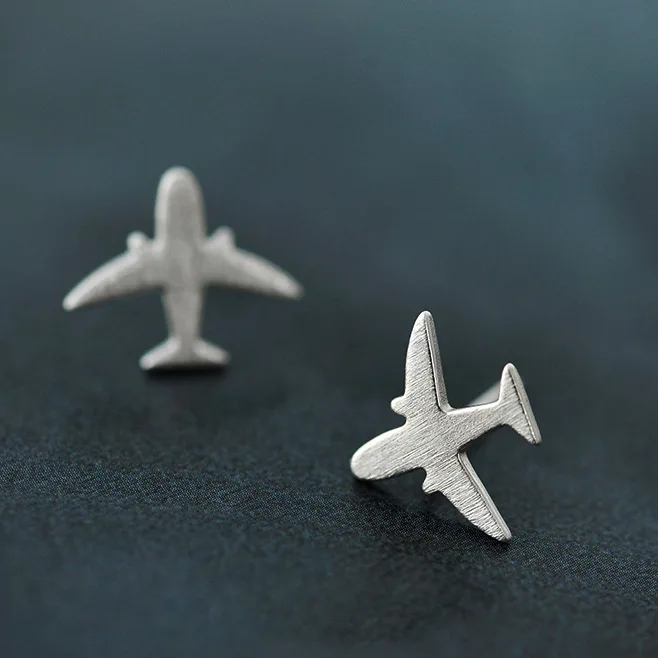 

REETI 925 sterling silver plane Stud Earrings for Women Elegant Wedding Jewelry pendientes mujer moda 2019 Brincos