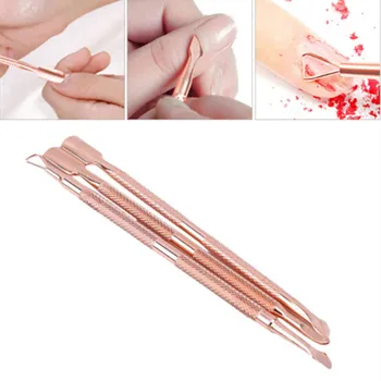 

DIY Nail Art Tools Kit 3Pcs/Set Rose Gold Nail Cuticle Pusher Clipper Scissor Nipper Tweezer Picker Stainless Steel Manicure