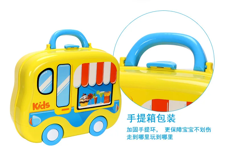 Xiong cheng 710a детский игровой дом кухня еда ручной путешествия коробка-раздвижные приготовления пищи Кук игрушка набор
