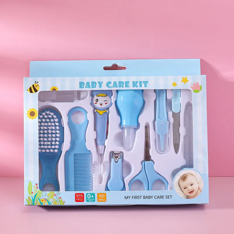 Baby Care Kit Health Care Kit Cleaning Set Kit Hair Care Set 10pcs Baby Care Set Newborn Beauty Manicure Medical Nail Haircut Brush Tool