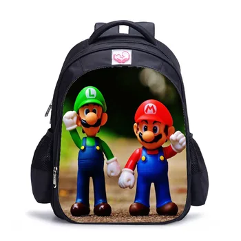 

2019 Kids Anime Doll Super Mario Printing Backpacks For Boys Girls Mario Bros Bag Students Birthdays Gifts Children School Bags