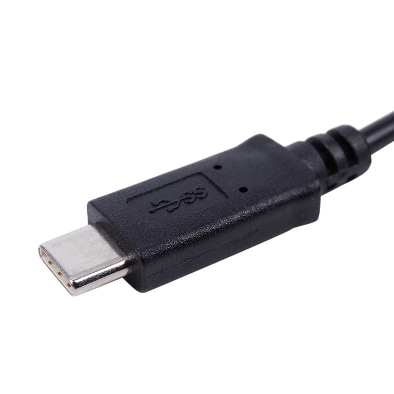 3 фута Usb 2,0 высокоскоростной кабель типа C с штекером для Micro-B 5 Pin Male M/M 480M 3A шнур для передачи данных, синхронизации, зарядки, питания, черный для