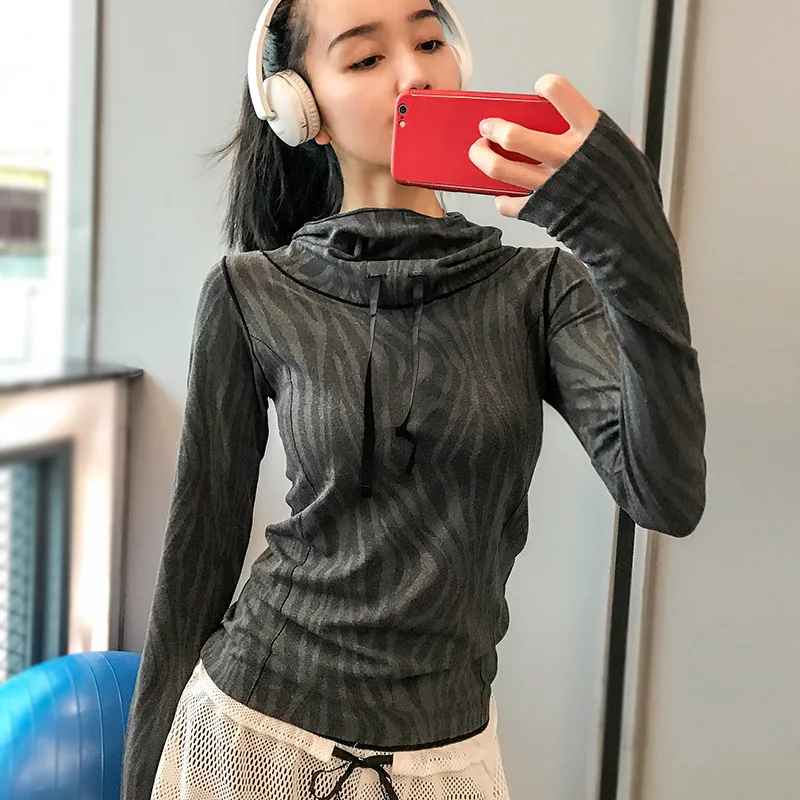 SALSPOR Фитнес Женская спортивная одежда с длинным рукавом Одежда для тренажерного зала Осенняя Спортивная Толстовка для бега и тренировок теплая одежда для активного отдыха