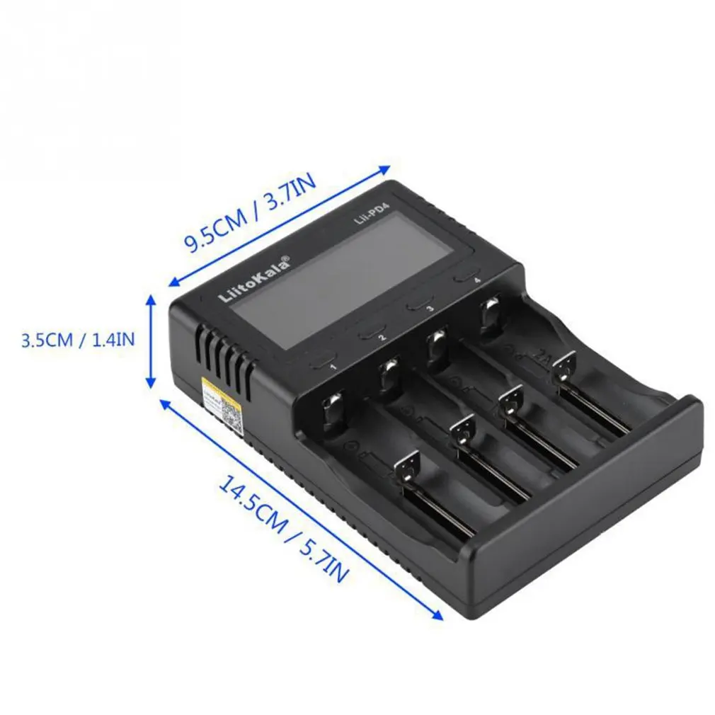 Liitokala Lii-PD4 18650 зарядное устройство с ЖК-дисплеем 26650 21700 14500 10440 4 слота NiMH Li-Ion умное Универсальное зарядное устройство