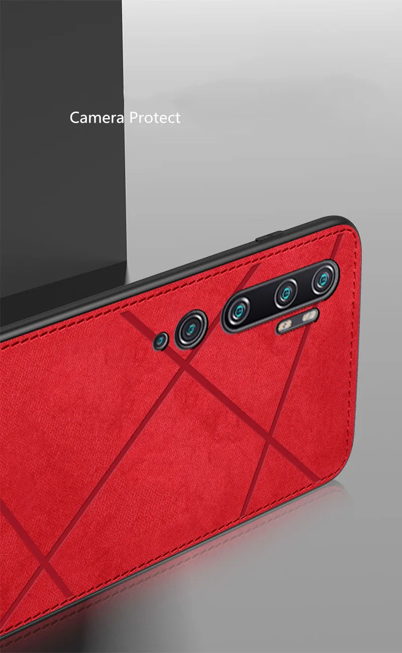 MOFi для Xiaomi mi Note 10 чехол Чехол xio mi cc9 pro задняя крышка Ткань tpu полный противоударный корпус fundas