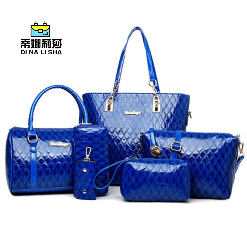 

2016 Spring And Summer New Style Bag Different Size Bags Six Pieces Set Scale Pattern WOMEN'S Bag Hand Crossbody Bag
