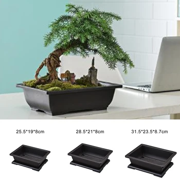 

Flower Pot Imitation Plastic Balcony Rectangle Bonsai Bowl Basin Nursery Planter Flowerpot Seeds Cutting Raising Transplants
