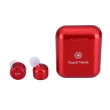 X3T Портативный беспроводной Bluetooth сенсорное управление гарнитура стерео наушники с зарядным микрофоном