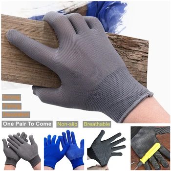 

Nylon Beaded Wearable Glove Non Slip Breathable Dust Proof for Garden Outdoor Drive Work