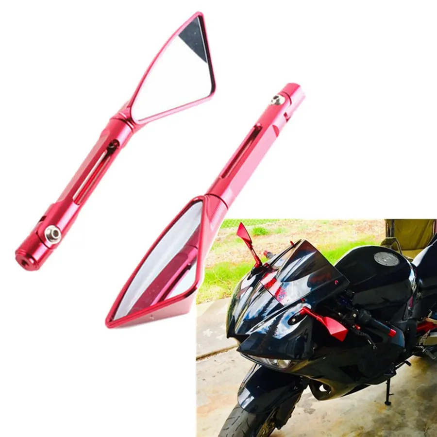 CNC Алюминиевые боковые зеркала заднего вида для Honda CBR600RR F5 2009- CBR600F 2011- Красный