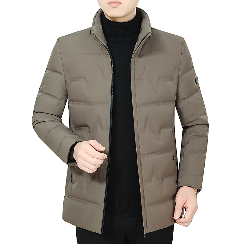 

Men's fashionable high-collar down jacket in autumn and winter of 2019 Men's ultra-light down jacket Men's casual down jacket