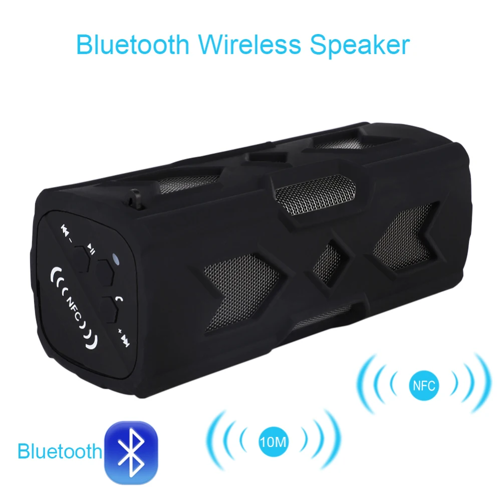 Портативный Bluetooth беспроводной динамик IPX7 водонепроницаемый внешний аккумулятор бас стерео пылезащитный против царапин bluetooth динамик