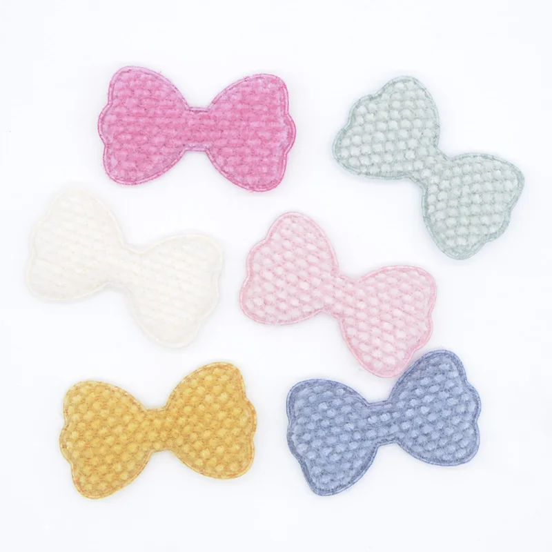 

Wholesale 60Pcs Corn Kernels Plush Patches Bow Tie Applique for Clothes Crafts Sewing Supplies DIY Headwear Hair Clips Decor L51
