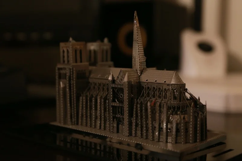 Notre Dame 3D головоломка Diy Василий церковные ночные огни Светодиодная лампа освещенная База дисплей домашний декор обучающие игрушки для детей Пазлы