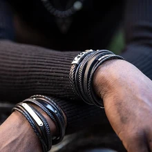 Кожаные браслеты для мужчин и женщин, настраиваемый гравировальный браслет из нержавеющей стали, повседневный именной браслет ручной работы, пара браслетов