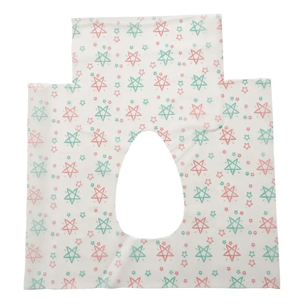 five-pointed star LanLan 20 шт одноразовые водонепроницаемые нетканые чехлы для унитаза для детей взрослых путешествия - Цвет: five-pointed star