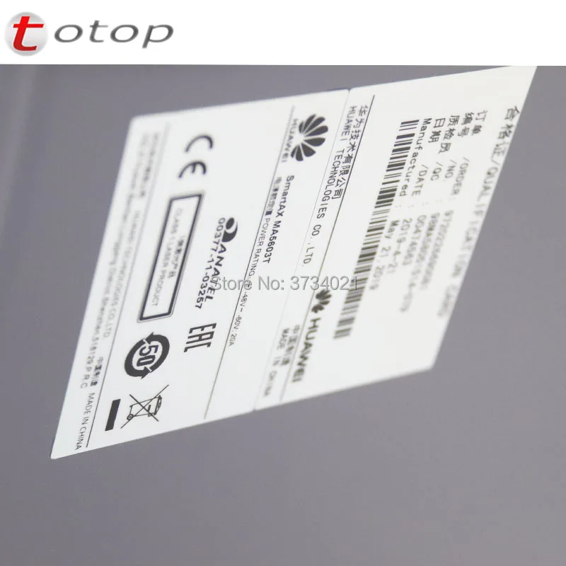 Huawei 10G GPON EPON OLT MA5603T шасси+ 2xSCUN+ 2xPRTE+ 2x X2CS, Terminal de linea оптика