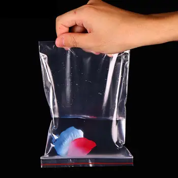 

100Pcs Plastic Clear Food Storage Packing Small Jewelry Reclosable Pouch Bags