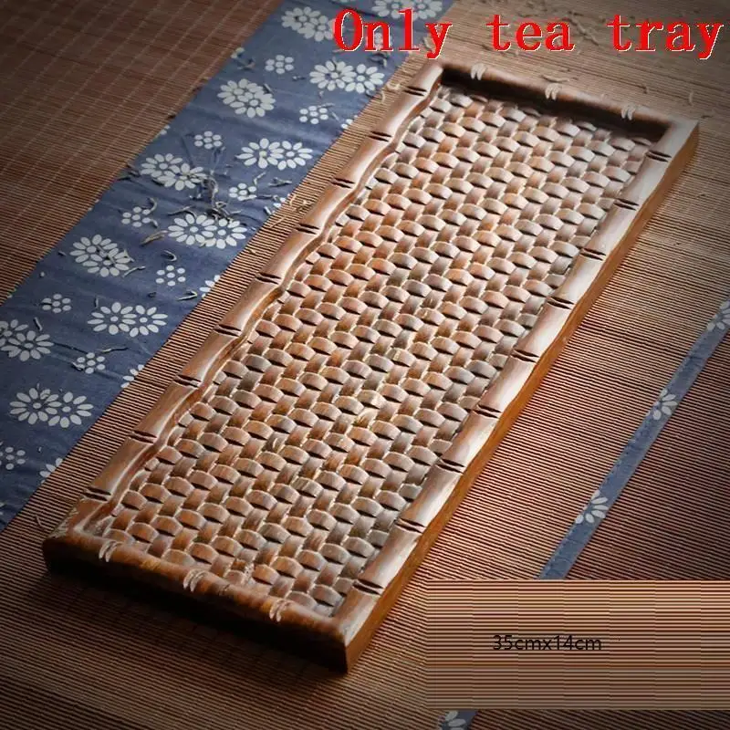 Version AD Чайная посуда Chino Dienblad, Сервировочный набор пуэр, кунг-фу, Pla чай, u De сервис, бамбук, китайский серв, держатель, Gongfu, чайный поднос - Цвет: Version AD