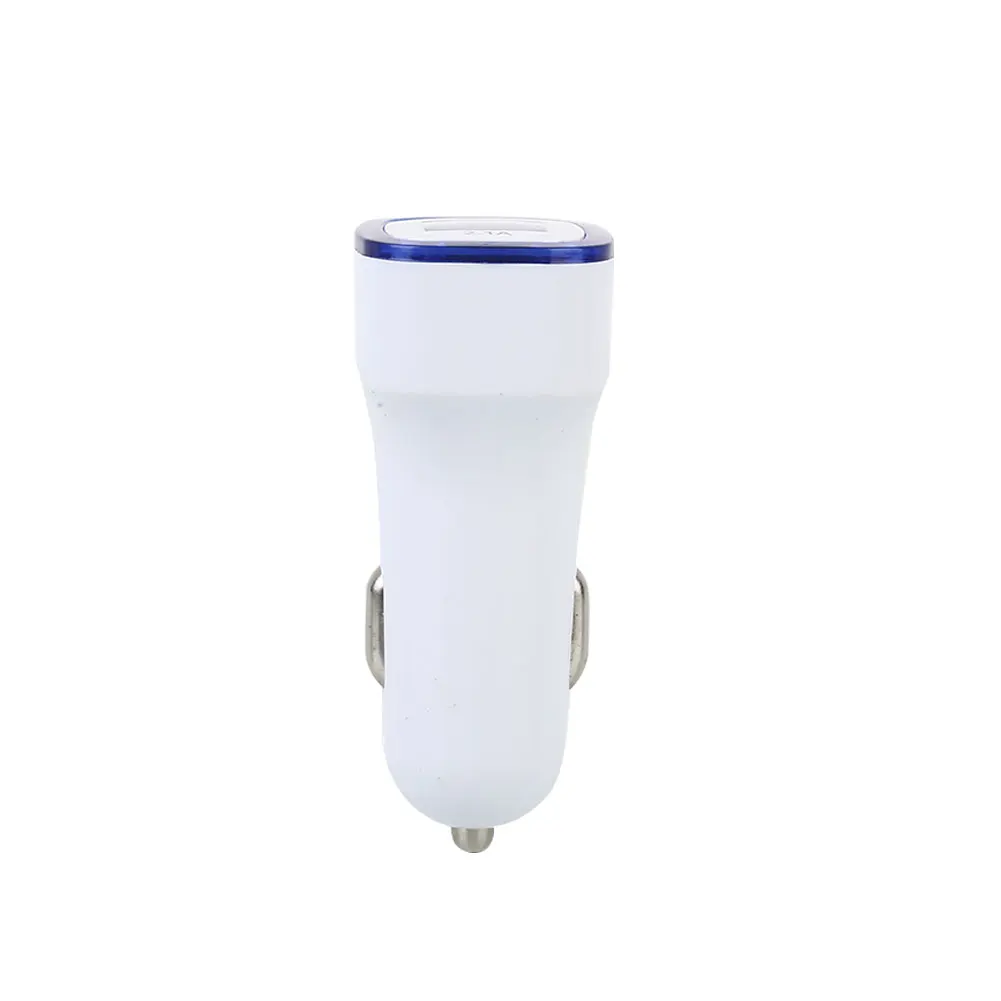 Blue 2 Ports Dual USB Car Cigarette Lighter Charger Adapter Input DC12-24V Lighter - Название цвета: Blue