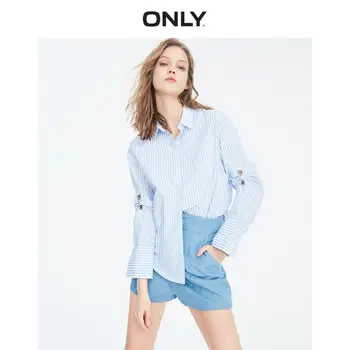 

ONLY Women's Loose Fit Asymmetrical Hem Long-sleeved Shirt | 119105527