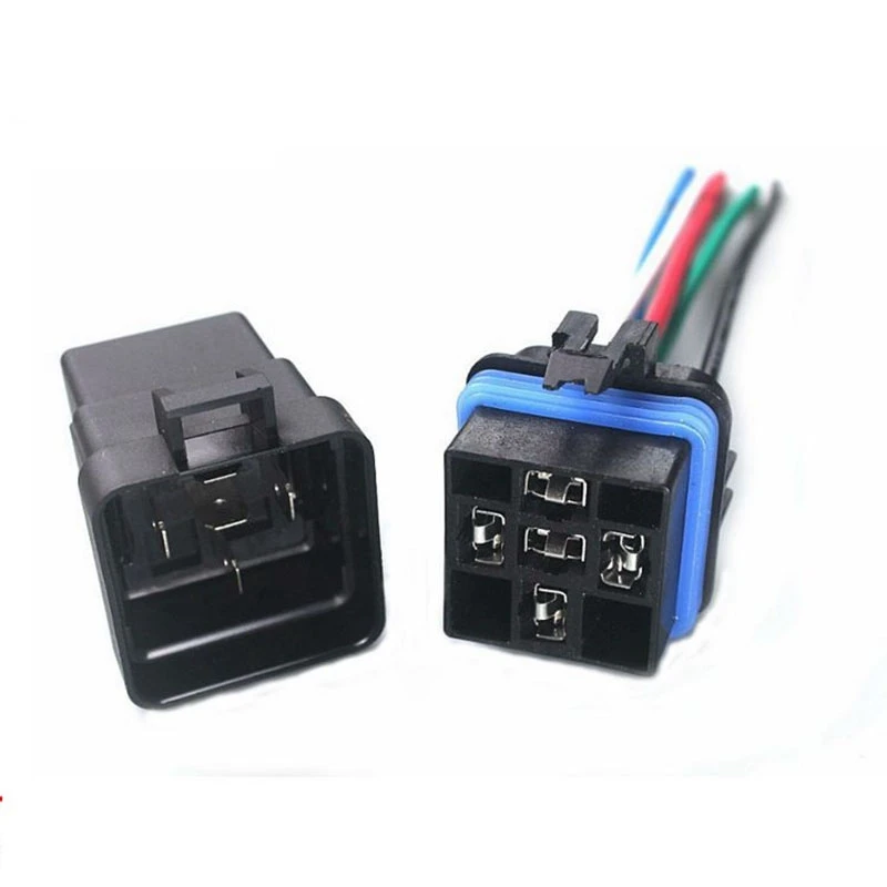 4 пачки 5 Pin& провода сверхмощный авто реле 12V 40A водонепроницаемый разъем автомобильное реле