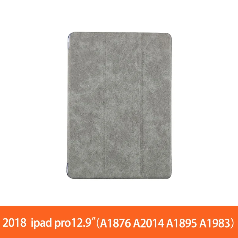 ipad pro12.9 gray Для ipad Air 2 кожаный чехол / ipad 9," ПК Защитный чехол для ipad Pro 10,5" 12," кожаный смарт-чехол - Цвет: ipad pro12.9 gray