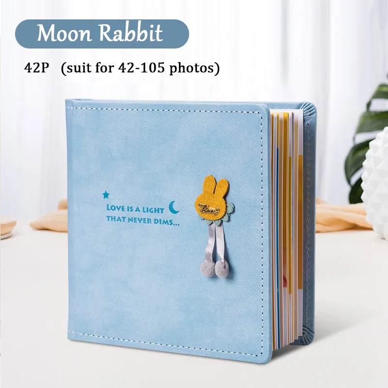 42P moon rabbit Фото печатание альбома книги на заказ Фотокнига DIY Выпускной памятная книга фотостудия детский альбом для автографов - Цвет: 42P moon rabbit