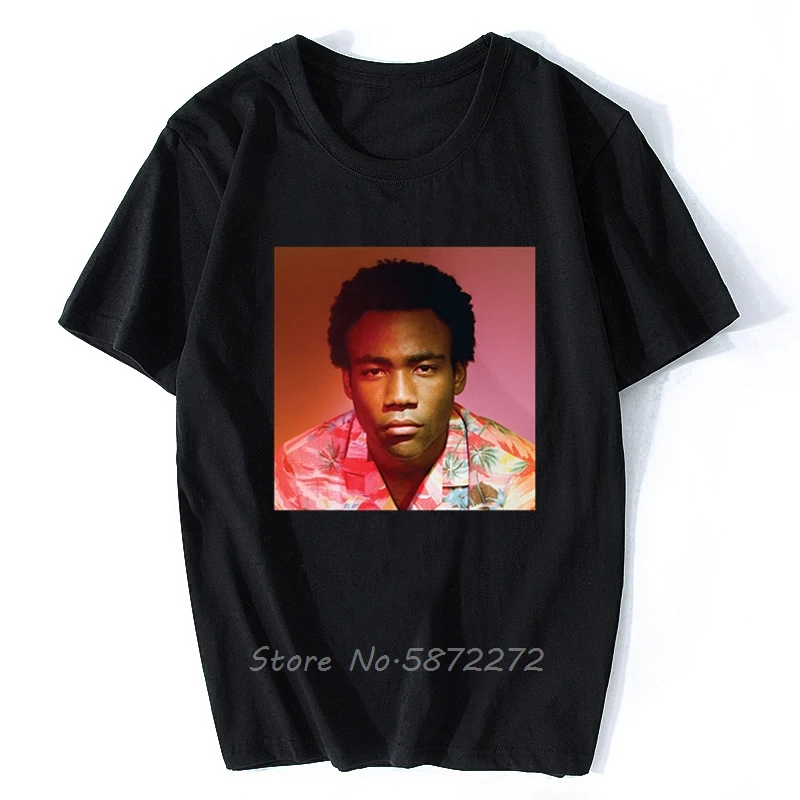 Childish Gambino Because The Internet T Shirt Poster CD LP Vinyl Summer Short Sleeves Cotton T-Shirt Fashion Top Tee Sweatshirt | Мужская