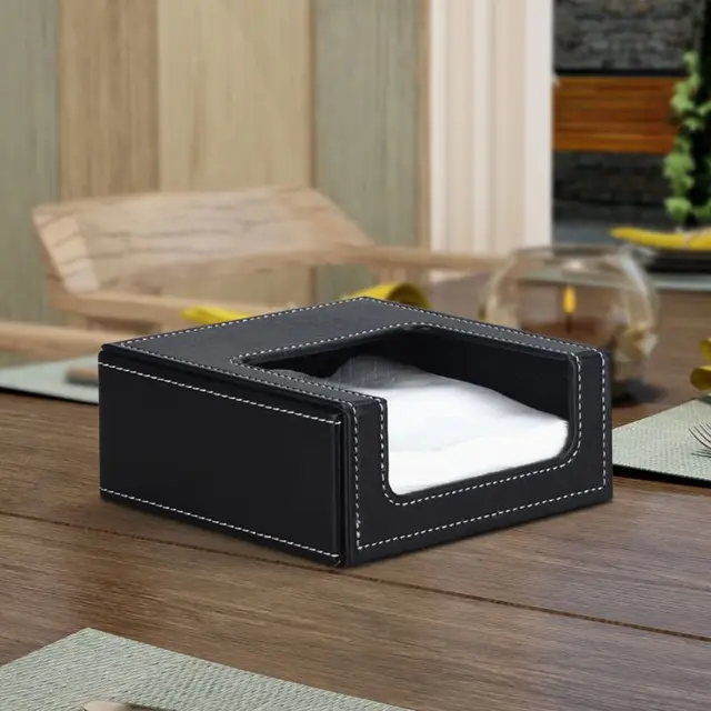 Porte-serviettes De Table En Inox Noir - Distributeur De Mouchoirs Design Papillon, Pour Cuisine Ou Restaurant