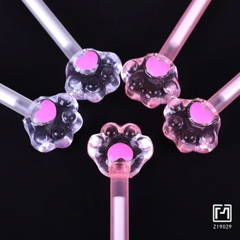 

kawaii pen 48pcs 0.5mm cute cat claw gel pen black ink signing pen office & school supplies student writing stationery girl gift