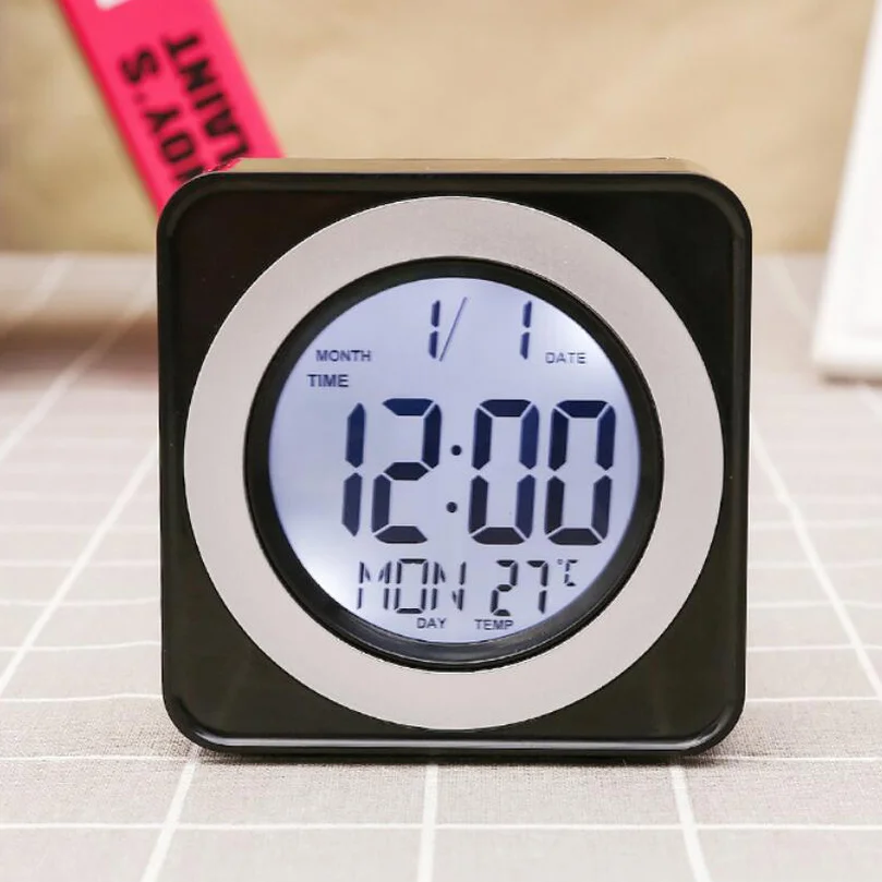 

Alarm Automobile thermometer Clock Car Decoration Ornaments Vehicle Auto Interior Watch Digital