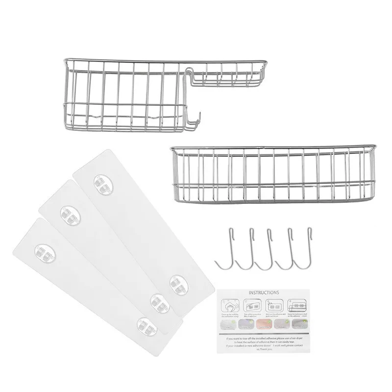 

No Punching Toilet Rack Bathroom Shower Gel Storage Rack Bathroom Toilet Washstand Wall Supplies