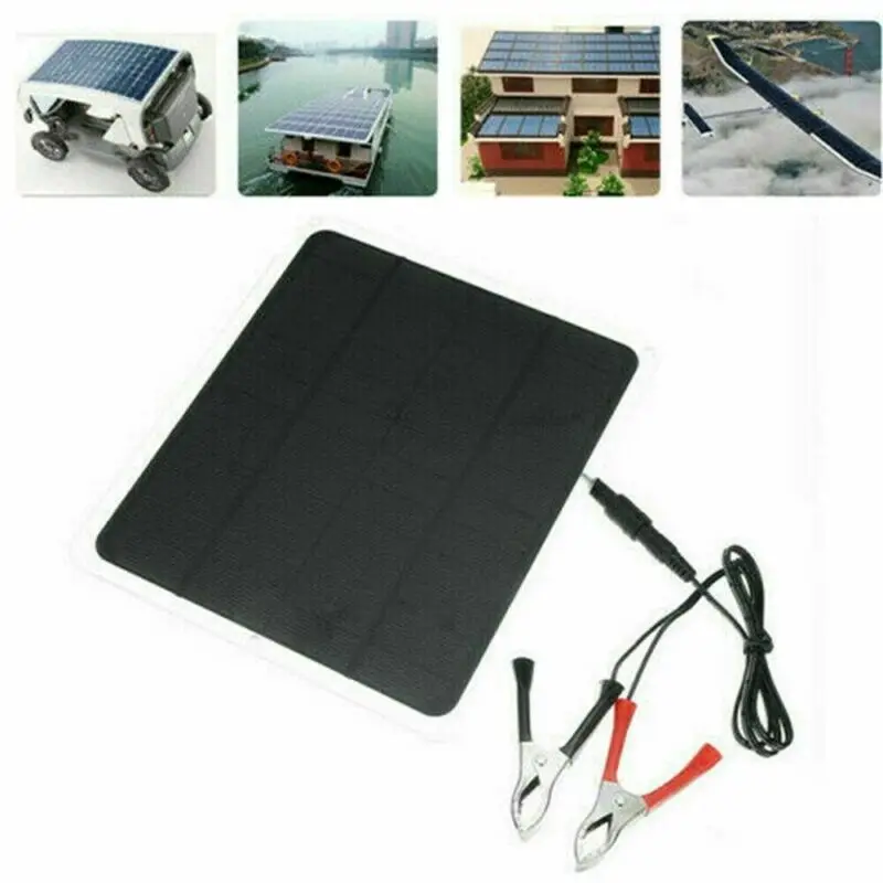 12V 20W Solar Panel Trickle Battery Charger Power Supply Car Boat Outside Z2U9 
