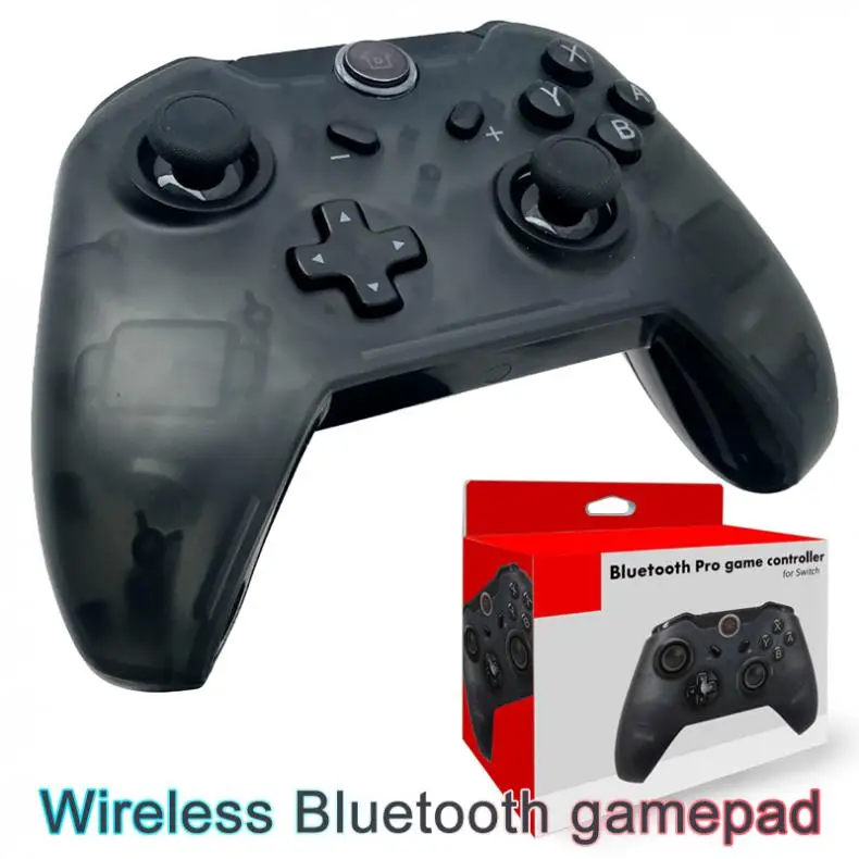 Беспроводной Bluetooth Pro игровой контроллер ручка с шлифованной прозрачной оболочкой и одним щелчком подключения к консоли подходит для переключателя