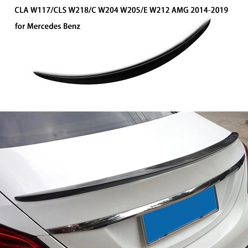 Задний спойлер для автомобиля Mercedes Benz CLA W117/CLS W218/C W204 W205/E W212 AMG 2014 2019 из углеродного