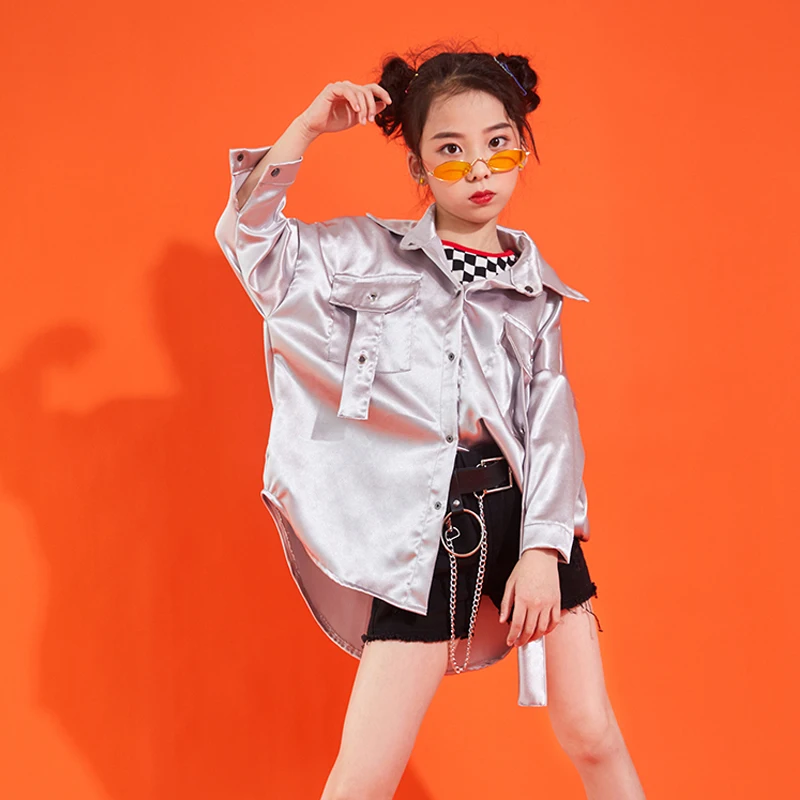 Для уличных танцев Костюмы детская одежда в стиле хип-хоп джазовое выступление