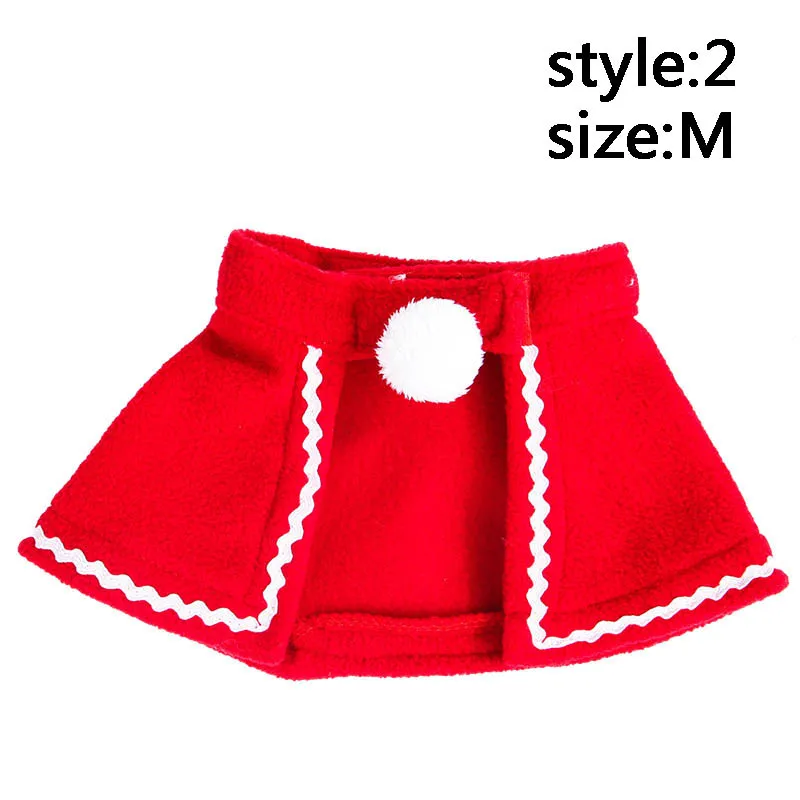 Style 2 M Собачий кошачий шарф, шапка для рождественской вечеринки, набор подарков, зимняя одежда, накидка, повязка на голову - Цвет: Style 2 M