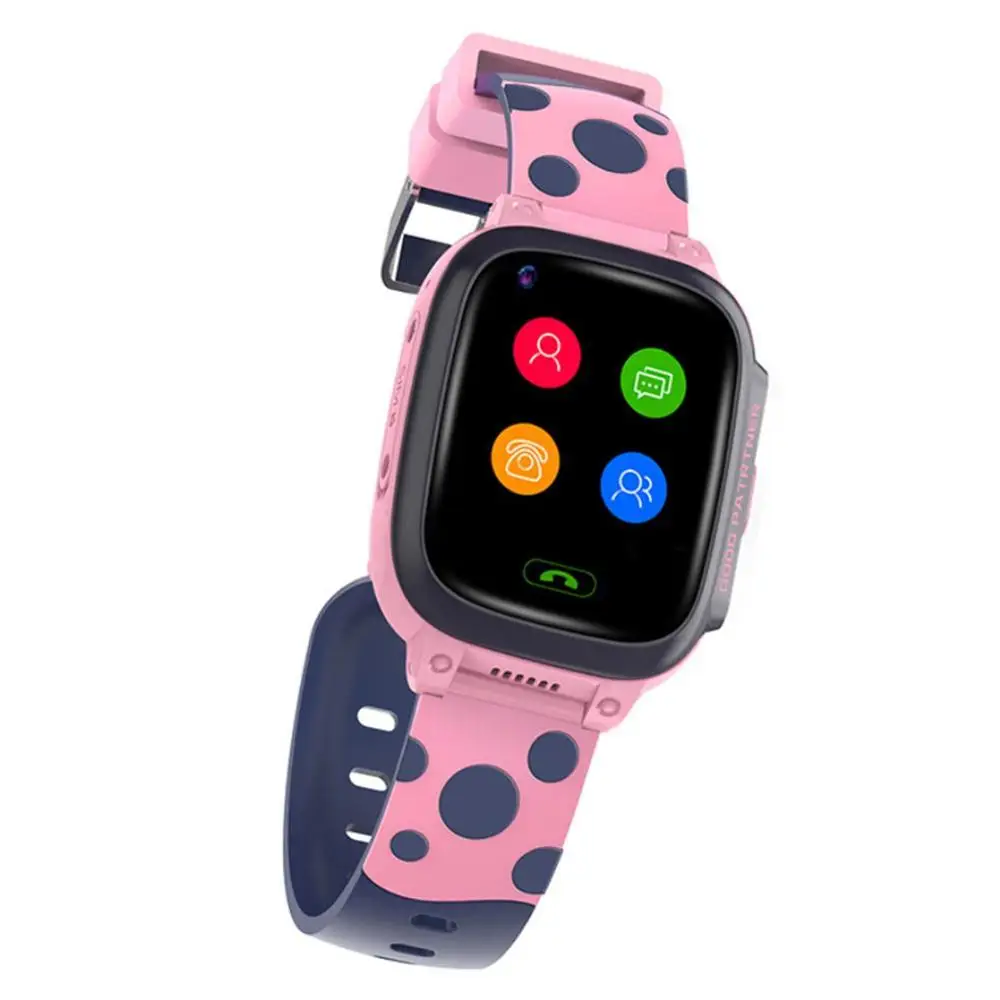  Sicher Silikon Strape Touchscreen 4G Smart Uhr Kinder Kinder Armband GPS Position SOS Einer-Klicken