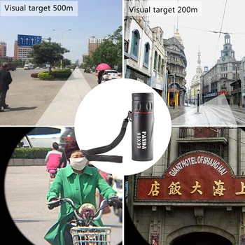 Compact Type HD Monocular Telescope Mini Pocket Zoom Monocular Telescope Handy Scope For Traveling Hunting Camping Compact Rifle 6