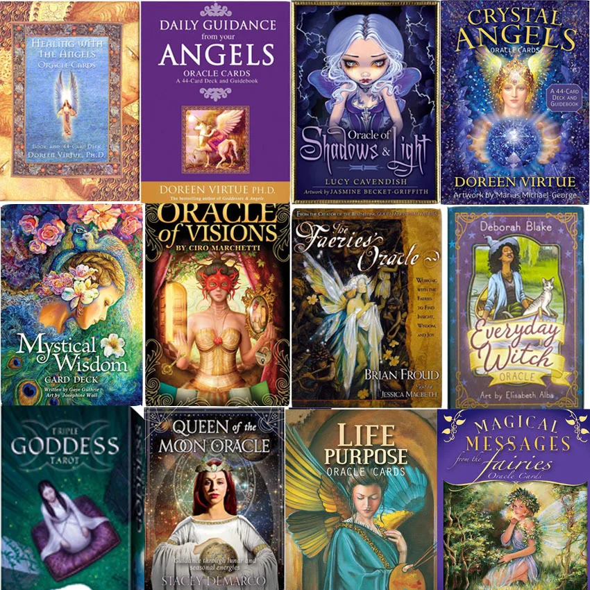 Jeu De Carte Tarot Oracle Cartes Guidage Divination Destin Carte Complet Anglais Famille Ami Fete Jeu Carte Type Magical Messages Cdiscount Jeux Jouets