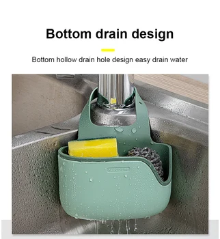 

Kitchen Dish Cloth Sponge Storage bag Sink Holder Basket Soap Portable Home Adjustable Bathroom Holder Sink Accessorie