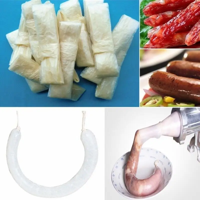 Details about   16mm Edible Sausage Packaging Tools Sausage Tubes Casing for Sausage Maker 17mBH 