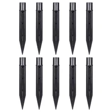 Mobestech 10 шт. наземная газонная лампа, заземляющий штекер, устойчивый к коррозии, ландшафтное освещение, заземляющий шип