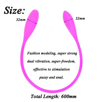 Rechargeable Dual Vibrator 7 Speeds Double Head Jump Egg Bullet Dildo Vibrator Anal Butt Plug Adult Sex Toy For Couple Men Women 4