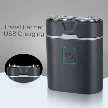 

Kemei Electric Shaver Portable Safety Waterproof Rotary Floating Mens Razor Rechargeable Electric Beard Trimmer Wet-Dry Dual Use