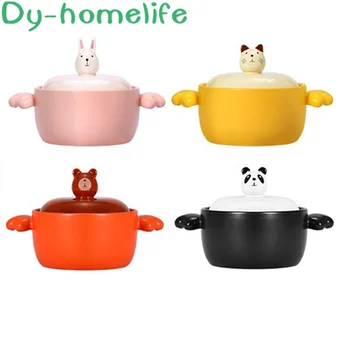 

1.8L Ceramic casserole gift box Korean cartoon animal soup pot stew pot high temperature open flame home kitchen supplies