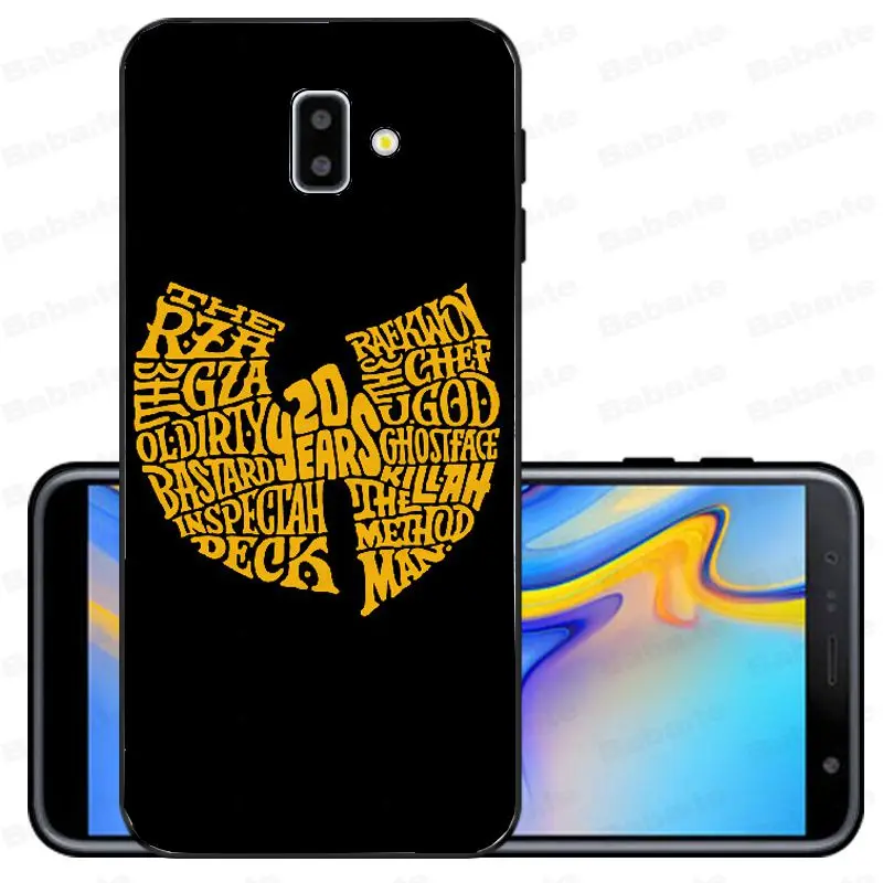 Wu-Tang Wu Tang Clan черный ТПУ Мягкий силиконовый чехол для телефона samsung Galaxy j6 plus A6 A8 A9 A10 A30 A50 Coque Shell